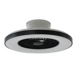 Lindby Smart LED-loftventilator Paavo sort, lydsvag Tuya