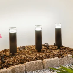 Lindby Smart LED-sokkellampe Kaelo, CCT, RGB, Tuya, 3 enheder