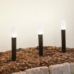 Lindby Smart LED-sokkellampe Elvor, CCT, RGB, Tuya, 3 enheder