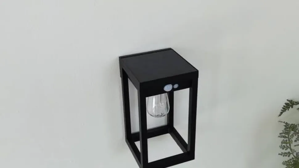 Lindby Smart LED solvægslampe Enea, sensor, CCT, RGB, Tuya