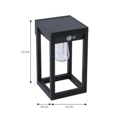 Lindby Smart LED solvægslampe Enea, sensor, CCT, RGB, Tuya