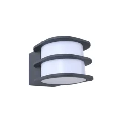 Lindby Smart LED udendørs væglampe Fyra, rund, CCT, RGB, Tuya