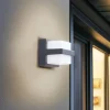 Lindby Smart LED udendørs væglampe Fyra kantet CCT RGB Tuya