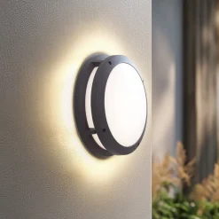 Lindby Smart LED udendørs væglampe Liren CCT RGB Tuya WLAN