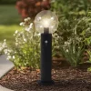 Lindby sokkellampe Dangan, klar, 60 cm, glas, sensor