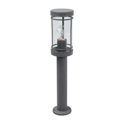 Lindby sokkellampe Djori, 50 cm, antracit, stål, E27