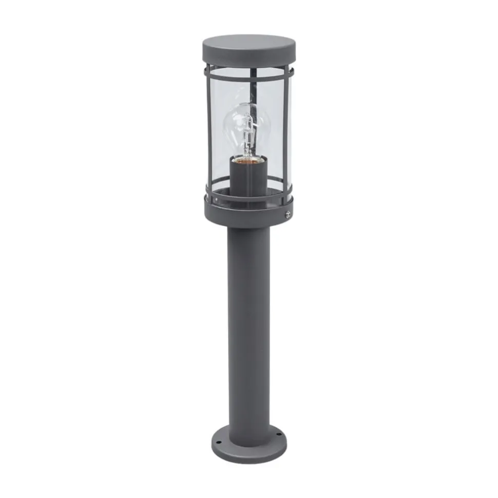 Lindby sokkellampe Djori, 50 cm, antracit, stål, E27