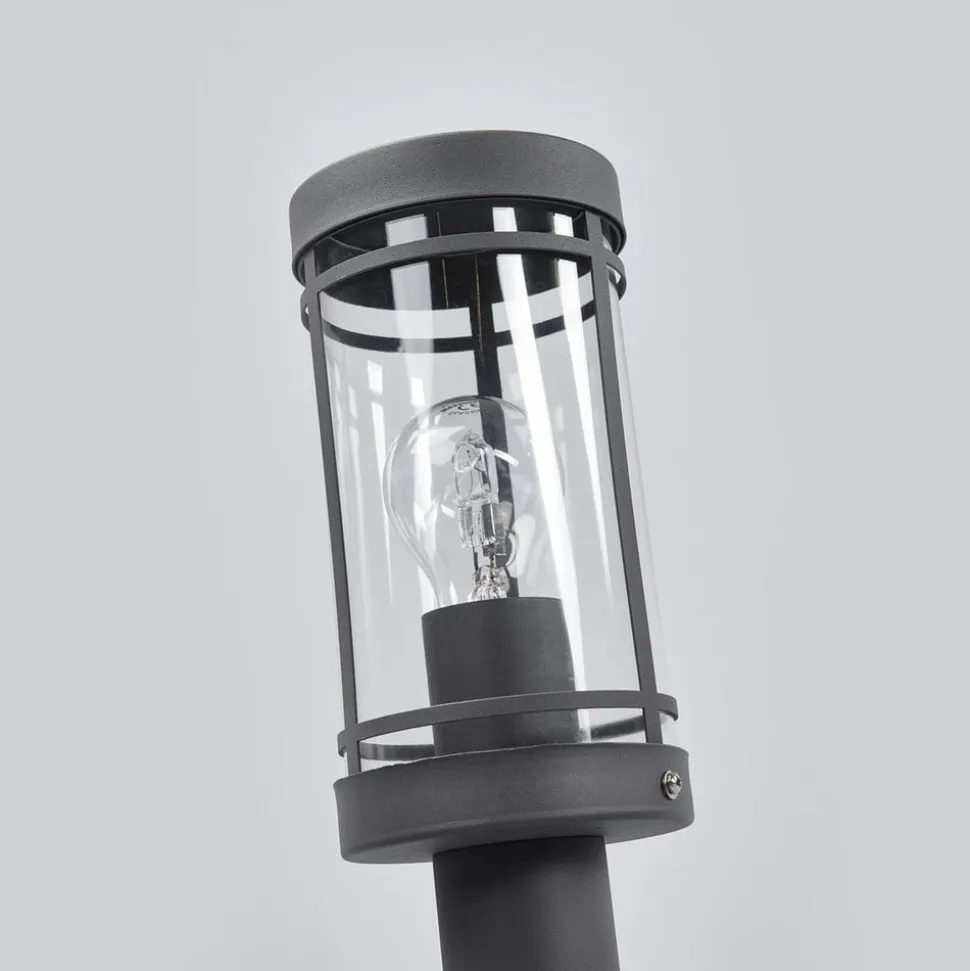 Lindby sokkellampe Djori, 50 cm, antracit, stål, E27