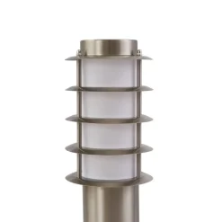 Lindby sokkellampe Hanja, sensor, stål, Ø 11,7 cm