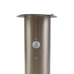 Lindby sokkellampe Hanja, sensor, stål, Ø 11,7 cm