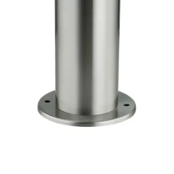 Lindby Sokkellampe Statius, grå, stål, sensor, 45 cm