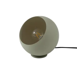 Lindby Solomia bordlampe, grøn, jern, Ø 20 cm