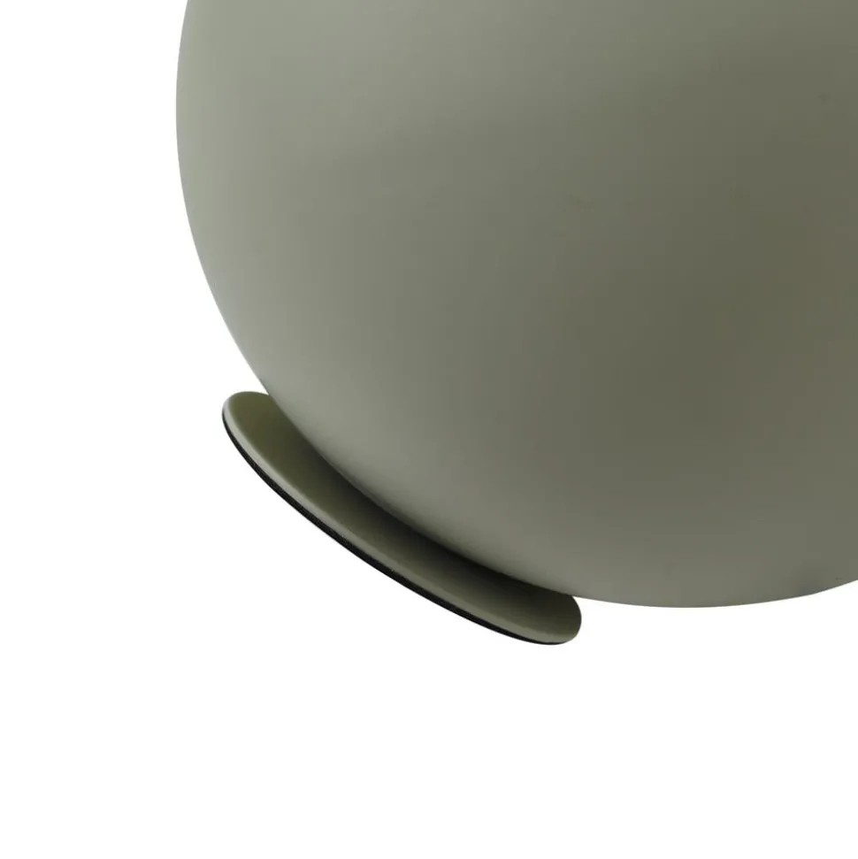 Lindby Solomia bordlampe, grøn, jern, Ø 20 cm