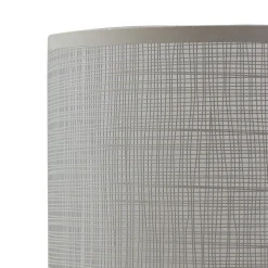 Lindby Sorscha bordlampe, hvid, jern, Ø 26 cm