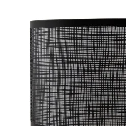 Lindby Sorscha bordlampe, sort, jern, Ø 26 cm