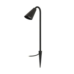 Lindby Sorvete lampe med jordspyd, sort, metal, højde 62 cm