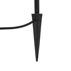 Lindby Sorvete lampe med jordspyd, sort, metal, højde 62 cm