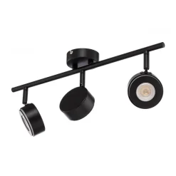 Lindby-spot Jyla, sort, 2.700 K, 3-lys, GX53