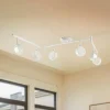 Lindby spotlight Jyla, hvid, linse, 4.200 K, 6-lys, GX53
