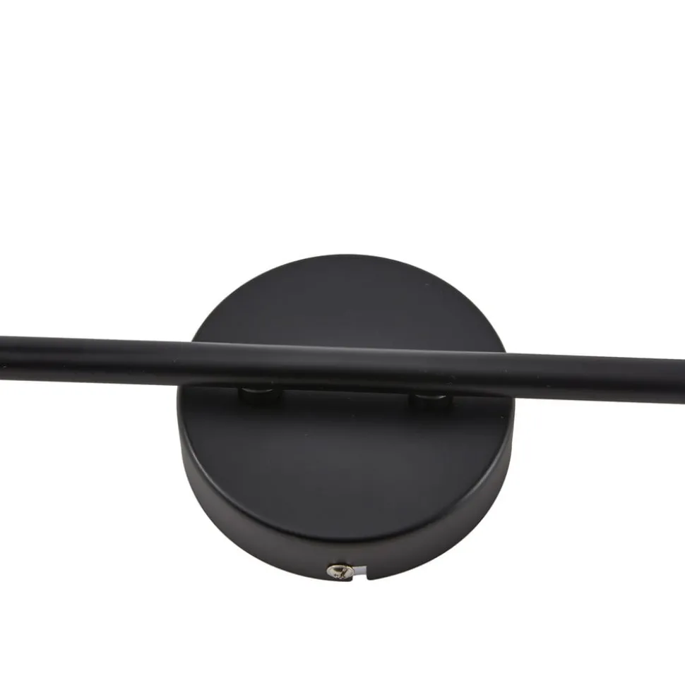 Lindby spotlight Jyla, sort, linse, 3.000 K, 6-lys, GX53