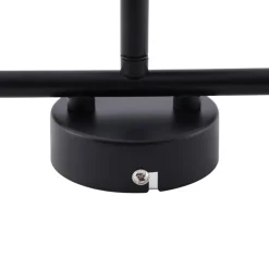 Lindby spotlight Jyla, sort, linse, 3.000 K, 3-lys, GX53