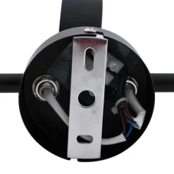 Lindby spotlight Jyla, sort, linse, 3.000 K, 3-lys, GX53
