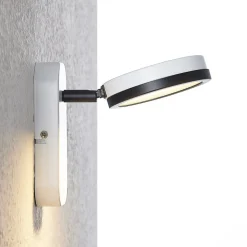 Lindby spot Vesim, hvid, 1-lys, 15 cm høj, jern