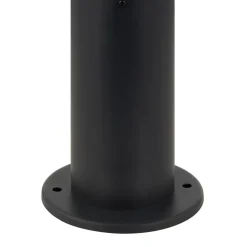 Lindby Statius sokkellampe, antracit, jern, 45 cm