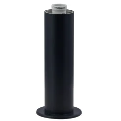 Lindby Statius sokkellampe, antracit, jern, 45 cm