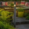 Lindby Statius vejlampe, antracit, jern, 100 cm