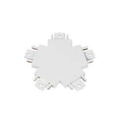 Lindby-stik Lumaro, 5-vejs, hvid, plast
