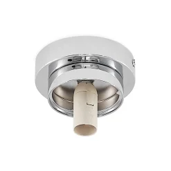 Lindby Tavino loftslampe, sfærisk skærm, krom