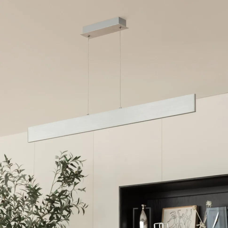 Lindby Tinkodara LED-hængelampe, spisestue, aluminium