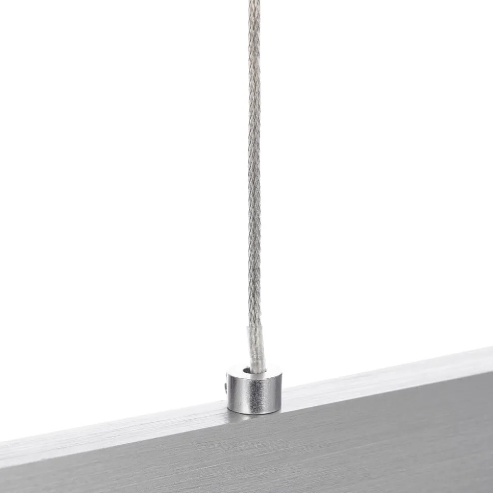 Lindby Tinkodara LED-hængelampe, spisestue, aluminium