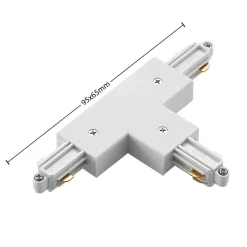 Lindby T-stik Linaro, hvid, 1-faset system