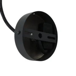 Lindby udendørs hængelampe Alea, hvid, plast, Ø 38 cm