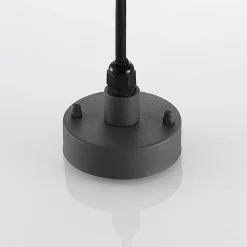 Lindby udendørs hængelampe Filimon, antracit, 22 cm, IP44, E27