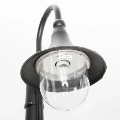 Lindby udendørslampe Daphne, 220 cm, sort, E27, IP44