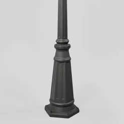 Lindby udendørslampe Edana, 211 cm, antracit, E27, IP44