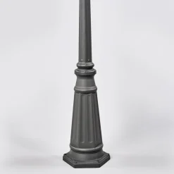 Lindby udendørslampe Edana, 212 cm, 3 lyskilder, antracit, E27, IP44