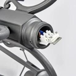 Lindby udendørslampe Edana, 212 cm, 3 lyskilder, antracit, E27, IP44