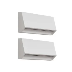 Lindby udendørs LED-væglampe Appeso, længde 22 cm, sæt med 2 stk