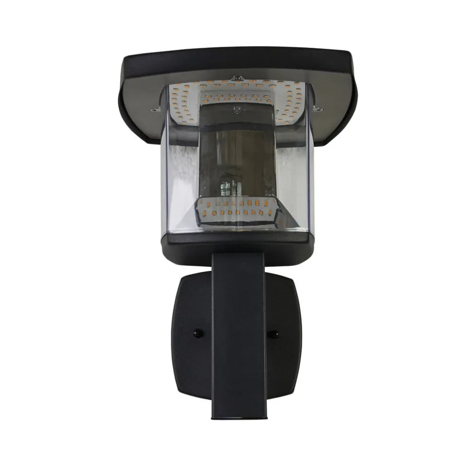 Lindby udendørs LED-væglampe Askan, 24 cm, stål, IP44
