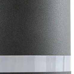 Lindby udendørs LED-væglampe Bentlas, antracit, IP44