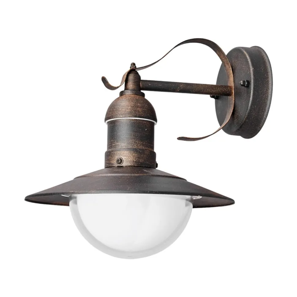 Lindby udendørs LED-væglampe Clea, bredde 24 cm, metal