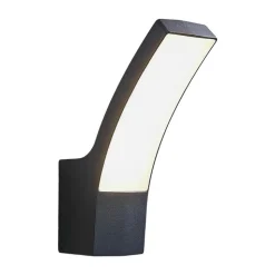 Lindby udendørs LED-væglampe Ilvita, antracit, metal, IP54