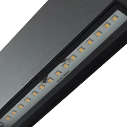 Lindby udendørs LED-væglampe Jarte, sort, metal, 17 cm, IP54