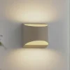 Lindby udendørs LED-væglampe Lenore, beige, metal, 13,5 cm