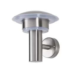 Lindby udendørs LED-væglampe Lillie, højde 19 cm, stål