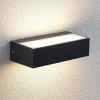 Lindby udendørs LED-væglampe Nienke, 17 cm, saltvandsresistent, IP65